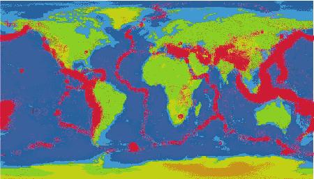 89 Cinturão do Pacífico Figura 3.2 Distribuição de atividades sísmicas no mundo (http://www.visionlearning.com). 3.1.2. Propagação e tipo de ondas sísmicas Os sismos se propagam através da litosfera por meio de ondas (Figura 3.