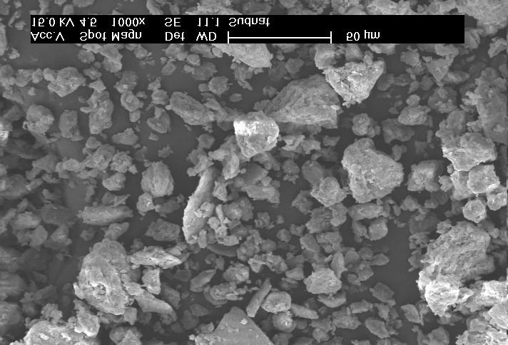 72 Os resultados das micrografias obtidos por microscopia eletrônica de varredura da argila Cinza