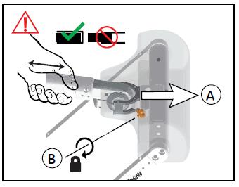 Utilize a manivela de distração precisa para posicionar a bota operatória o mais próximo possível do paciente (Figura 5).
