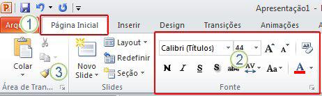 O que é a Faixa de Opções? A Faixa de Opções contém os comandos e os outros itens de menu presentes nos menus e barras de ferramentas do PowerPoint 2003 e de versões anteriores.