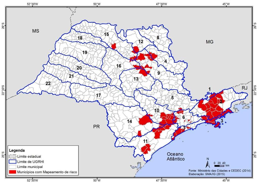 2014): 129 municípios atendidos. (Fonte: CEDEC 2014) Figura 3.