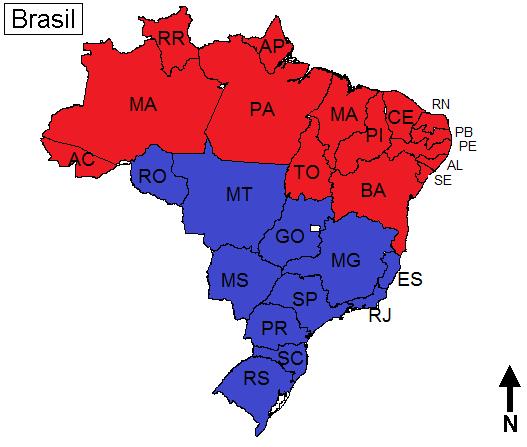 Brasil Político Representação dos 2 
