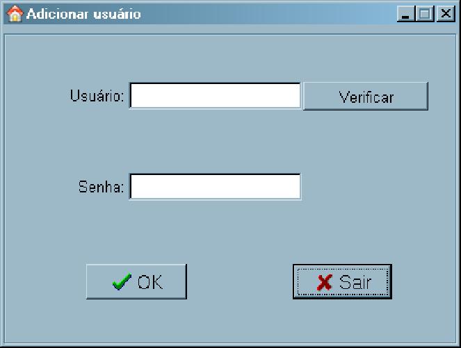 15 O menu Sistema oferece opções de configuração de usuários do software. 10.15.1 Adicionar usuário: Função para cadastrar um nome de usuário ao software.
