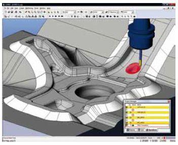 Solução completa para usinagem. Recursos comuns. CAD 2D e 3D sólido. Modelador de superfícies. Interfaces DXF, DWG, Parasolid, IGES, ACIS, nuvem de pontos.