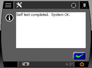 Uso dos menus 5 25 Item Menus Ação 3 Auto-teste a a Toque no botão Auto-teste para testar o sistema. O Auto-teste verifica as funções de entrada e de saída do sistema.