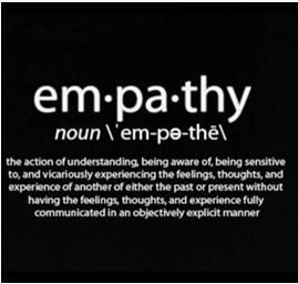 Para que ocorra a empatia tem de haver a percepção da situação do cliente, considerando