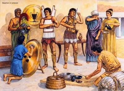 Na Grécia Antiga, como em Roma, a maior parte da população era composta por escravos, que