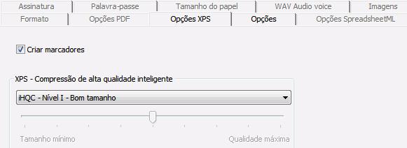 Secção 9: Guardar documentos As opções XPS Criar marcadores Os marcadores são tipos de hiperligações num documento XPS, que contêm informações representativas acerca da secção à qual estão ligadas.