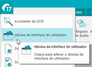 Readiris 17 - User Guide Alterar o idioma da interface do utilizador O Readiris abre-se no idioma de instalação por predefinição.