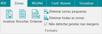 Secção 7: Editar documentos reconhecidos Alterar simultaneamente o tipo de zona de várias zonas Ao digitalizar documentos de fraca qualidade, o Readiris pode não conseguir determinar corretamente os