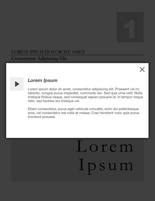 Figura 42: Legenda e texto com descrição resumida na janela pop-up 5.12. Substituir um arquivo de mídia de plug-in Para substituir um arquivo de mídia de plug-in: 1.