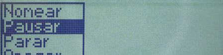6.3.1.3. Pausar Permite interromper uma medição,