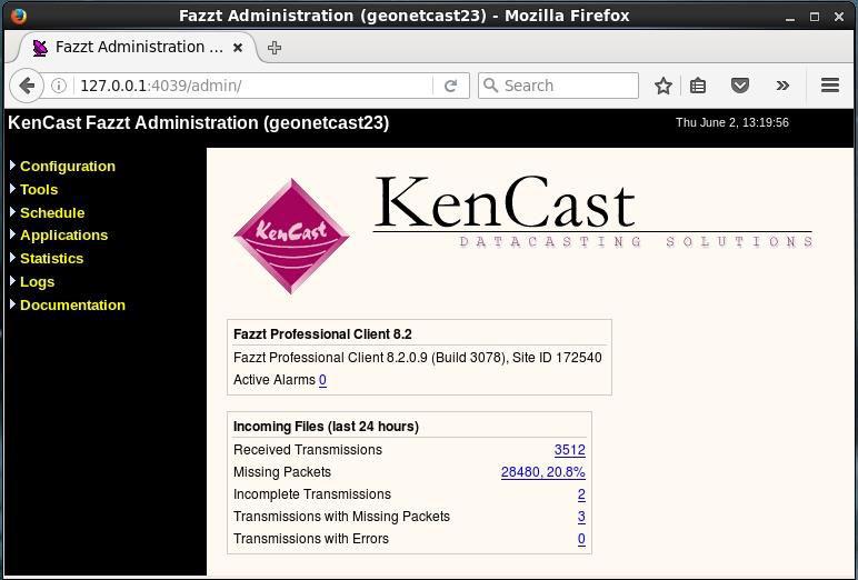 KenCast Fazzt - Após alguns ajustes do banco de dados a ingestão (vide manual) será feita em