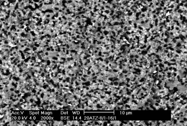 (a) (b) Figura 8: Micrografias obtidas por microscopia eletrônica de varredura das superfícies de fratura das cerâmicas 3Y-TZP