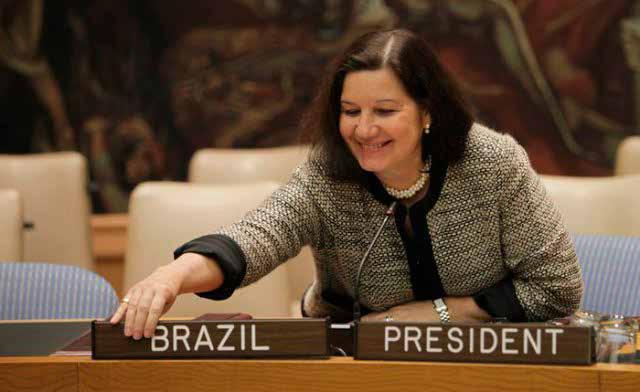 Implementando a agenda sobre Mulheres, Paz e Segurança no Brasil: uma revisão do Plano Nacional de Ação A Embaixadora Maria Luiza Ribeiro Viotti, Representante Permanente do Brasil junto às Nações