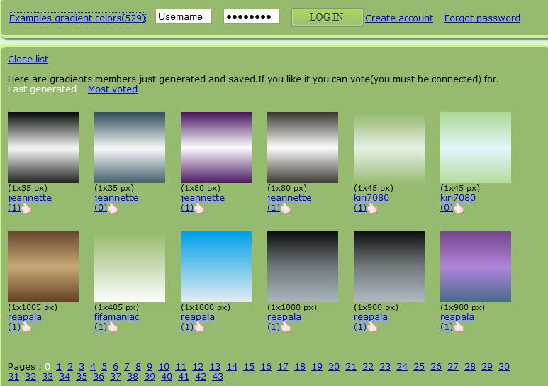 7. As gradações que criarmos podem depois ser guardadas no site da Grad Color através de um registo de utilizador criado previamente.