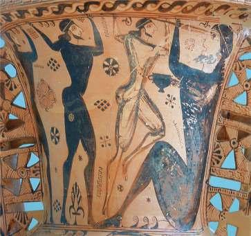 Pintura na cerâmica grega A história da pintura dos vasos gregos pode ser dividida estilisticamente em: > Estilo Protogeométrico de aproximadamente 1050 a.c. > Estilo Geométrico de aproximadamente 900 a.
