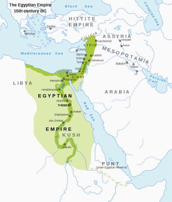 Império Antigo Mapa da extensão territorial