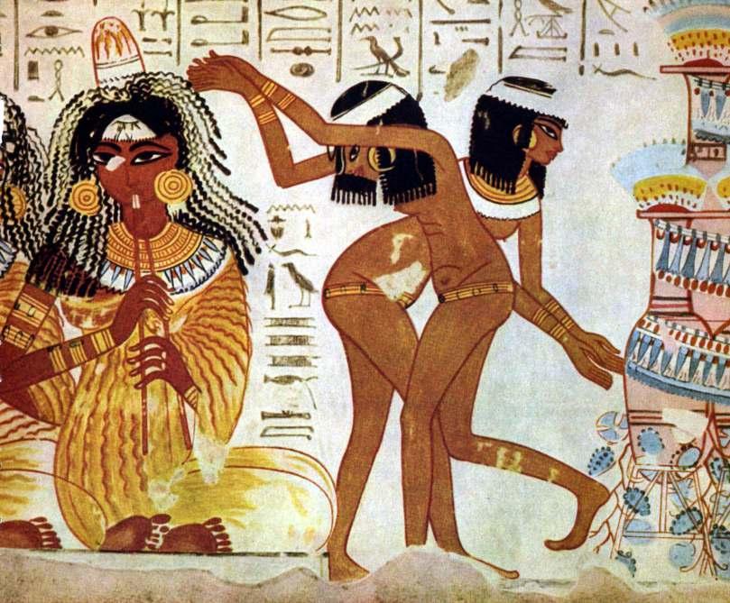 Pinturas Detalhe de pintura mural do túmulo de Nebamun