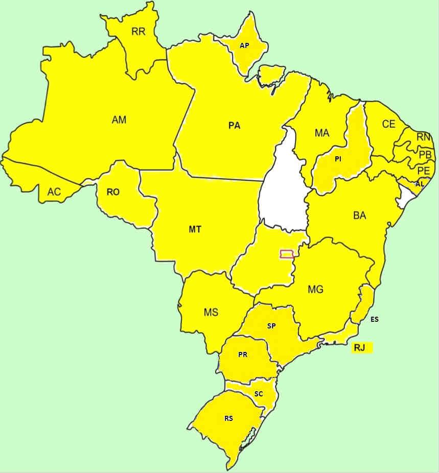 ABRANGÊNCIA TERRITORIAL Nºde municípios - implementação do