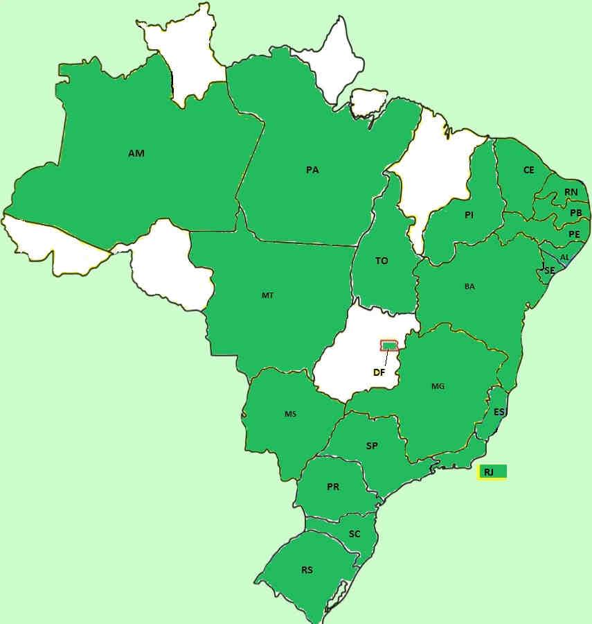 ABRANGÊNCIA TERRITORIAL Nºde municípios -disseminação do
