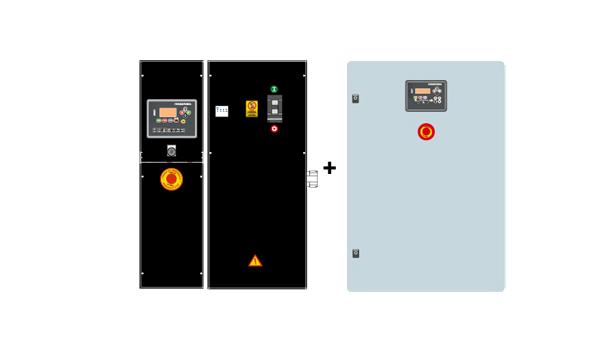 QUADROS DE CONTROLO AS5 + CC2 Quadro automático COM comutação e COM