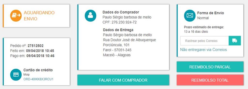 Passo a passo de reembolso Pedidos por Cartão de Crédito (Moip) 1 Clique em Reembolso Total 2 3 Selecione o motivo Clique em Retornar livro para exibição,