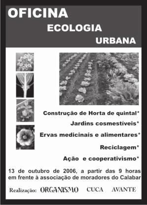 programa de interferência ambiental / CUCA - Centro Universitário de