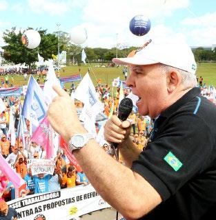 da tramitação das reformas da Previdência e trabalhista e a anulação da terceirização aprovada na Câmara e sancionada pelo Temer.