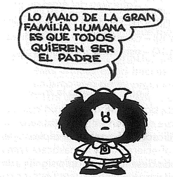 24. Mafalda, na tira a seguir, nos diz que o ruim de uma