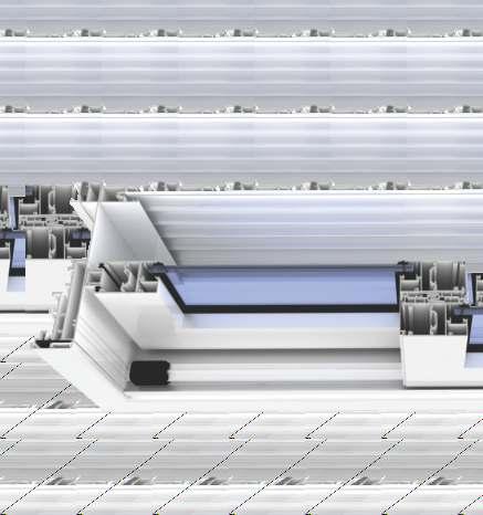 Sistema construtivo modular com conceito de Câmara Européia com componentes e perfis multiuso que promove alto padrão de conforto ambiental (termoacústico) e melhor desempenho e sofisticação nesse