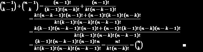Dois números binomiais de mesmo numerador são chamados de complementares quando a soma dos denominadores for igual ao denominador.