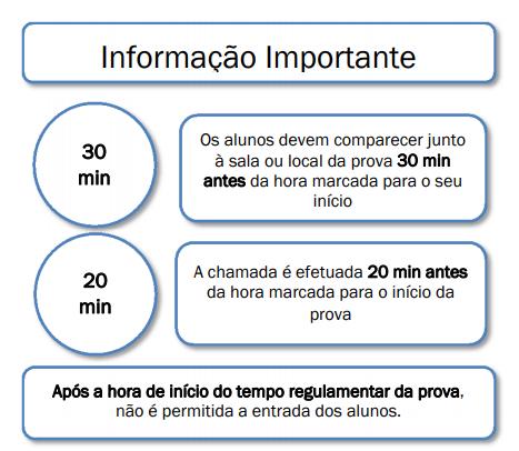 NORMA 02/JNE/2018 Instruções para Realização Classificação Reapreciação Reclamação: Provas e Exames do Ensino Básico e do Ensino Secundário ( ) 9. CONVOCATÓRIA DOS ALUNOS 9.