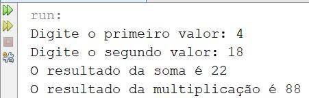 Algoritmo Soma Programa Soma.java 1.Declarar/criar as variáveis que serão usadas 2.Pedir para o usuário entrar com dois números 3.Somar os dois números 4.