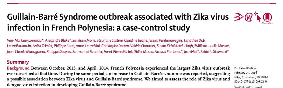 Disseminação do vírus zika Outras epidemias ocorreram em seguida na região do Pacífico: Polinésia Francesa (2013), Nova Caledônia (2014),