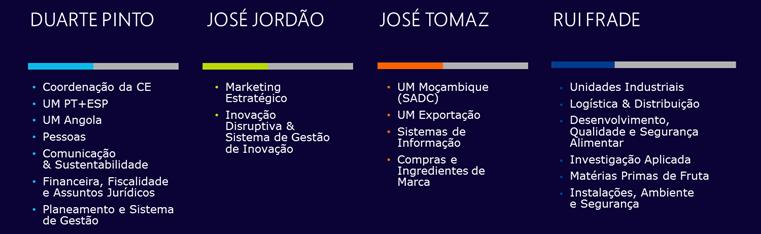 responsabilidade das áreas/matérias não delegadas na Comissão