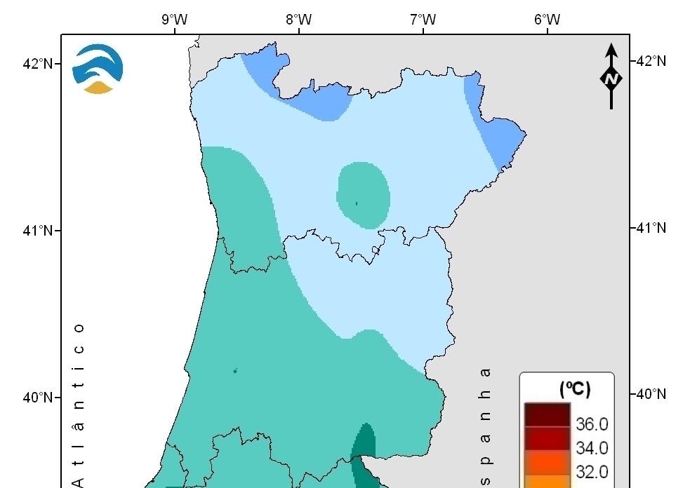 1. Descrição Meteorológica 1.1 Temperatura Os valores médios da temperatura média do ar na 1ª e na 3ª décadas de março foram superiores ao valor normal em todo o território.