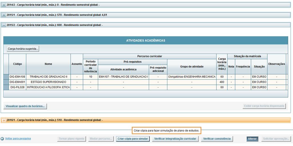 OBSERVAÇÃO: Um Plano de Estudos Simulado poderá