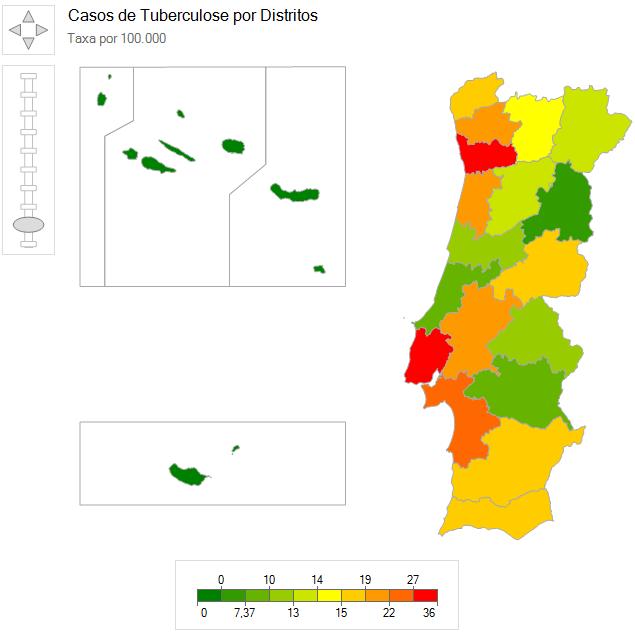 Tuberculose: distribuição