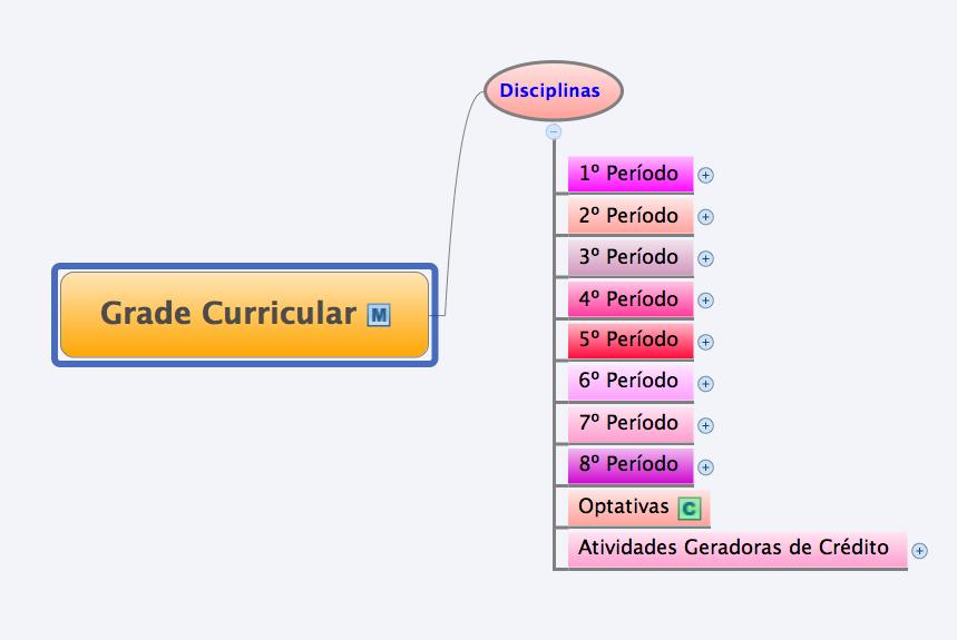 GRADE CURRICULAR A matriz curricular não apenas propõe uma carga horária de awvidades optawvas, mas também uma forma de interação entre essas e as awvidades