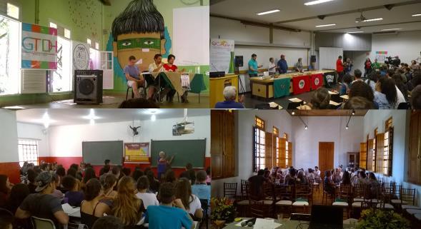 OCA em 27/04/2016; c) visita ao Cursinho Comunitário Pimentas (Guarulhos- SP), em