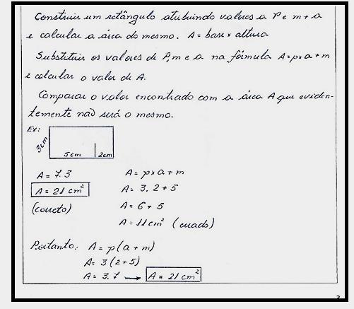 Fonte: protocolo do PEB 7 Categoria Álgebra Inicial (aula expositiva-