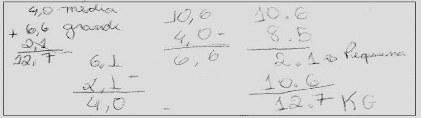 Fonte: Protocolo do grupo 10 9º ano os alunos dos nonos anos do Ensino Fundamental não utilizam uma representação algébrica simbólica e respondem a esta