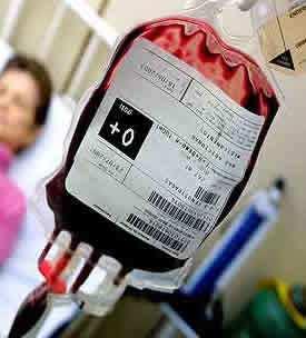 Reações à transfusão sanguínea, anemia hemolítica.