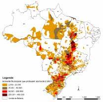 Figura 39 Mapa da produção agrícola Milho primeira safra Fonte: Conab/IBGE.