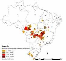 Em Tocantins, nessa safra, verificou-se um crescimento do cultivo do grão de 17,1% ante à safra passada, visto que a janela de plantio para a cultura foi maior nesta temporada e o regime de chuvas