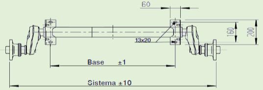 57 mm Base em mm Sistema em mm Capacidade em Kg Peso - kg Código Escuber 600 1050 1000 29 ESF-100600 650 1100 1000 29 ESF-100650 700 1150 1000 29 ESF-100700 750 1200 1000 29 ESF-100750 800 1250 1000