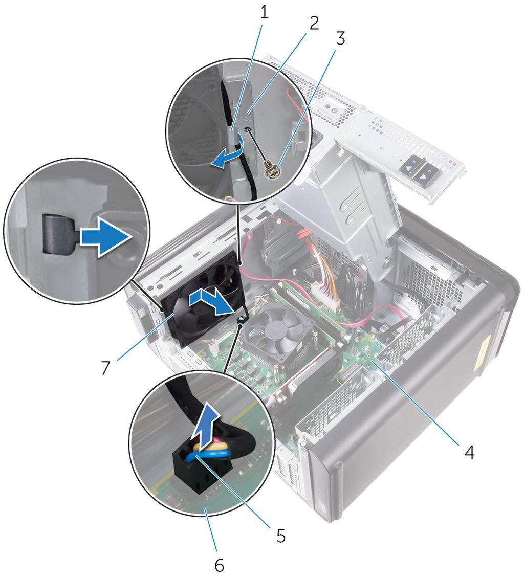 5 Erga o conjunto de ventilador e chassi do sistema do chassi. Figura 34.