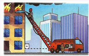 Exemplo 2 Durante um incêndio num edifício de apartamentos, os bombeiros utilizaram uma escada de 10m para