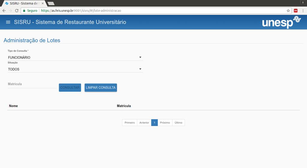 Figura 5: Inserindo uma ocorrência manualmente ADMINISTRAÇÃO DE LOTES Figura 6: Tela de Administração de Lotes A funcionalidade Administração de Lotes é responsável por informar os lotes de vales